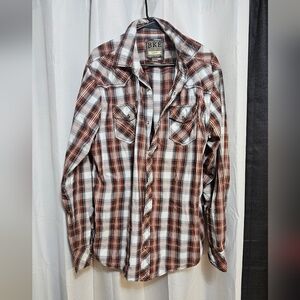 Mens Long Sleeve Flannel With Snaps